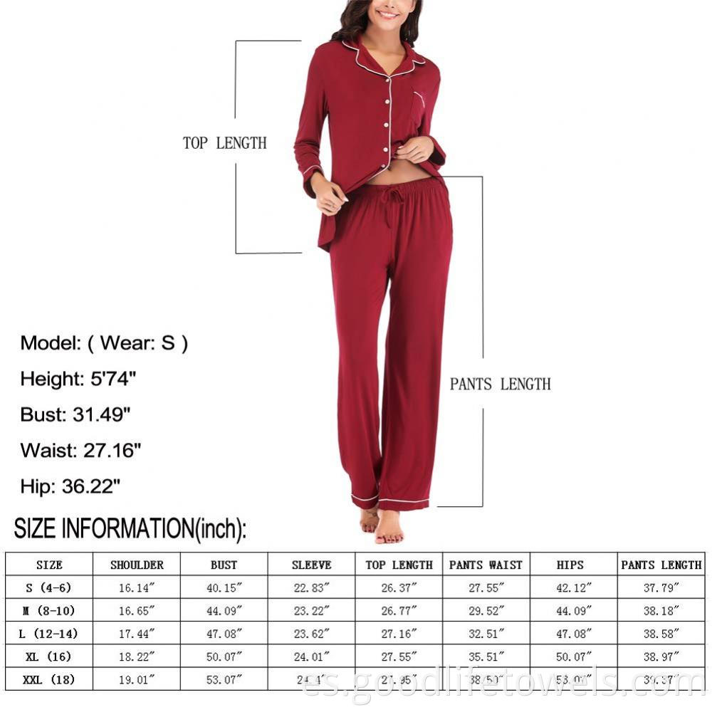 Long Sleeve Women Pajamas Set